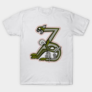 Celtic Cat Letter Z T-Shirt